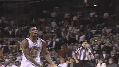 Basketball Going Through Hoop With Winston Sign GIF