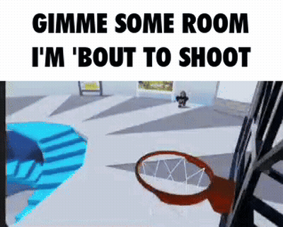Basketball Hoop Gimme Some Room GIF