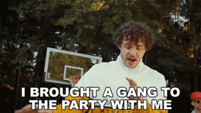 Basketball Hoop Man Says Brought Gang To Party GIF