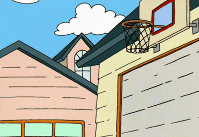 Basketball Hoop On Garage GIF