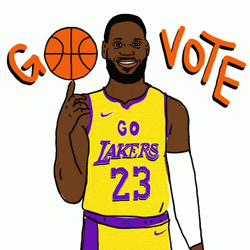 Basketball King Lebron Go Vote