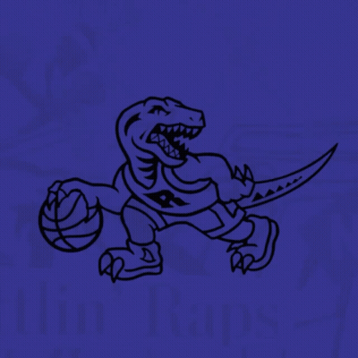 Basketball On Blue Background Saying Basketball GIF