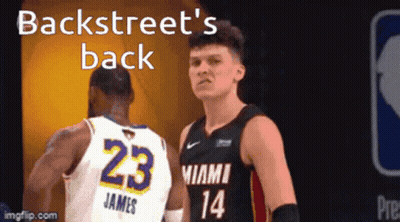 Basketball Player 23 Beside Another Player GIF