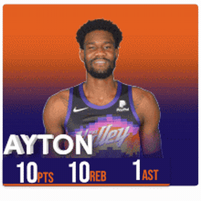 Basketball Player Ayton In Purple Jersey GIF