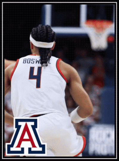 Basketball Player Boswell Wearing Number 4 Jersey GIF
