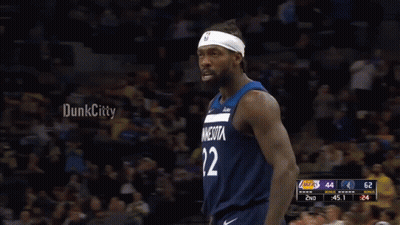 Basketball Player Celebrating Minnesota Jersey GIF