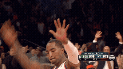 Basketball Player Celebrating With Crowd GIF