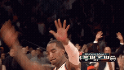 Basketball Player Celebrating With Crowd GIF