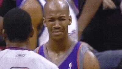 Basketball Player Crying Talking To Another GIF