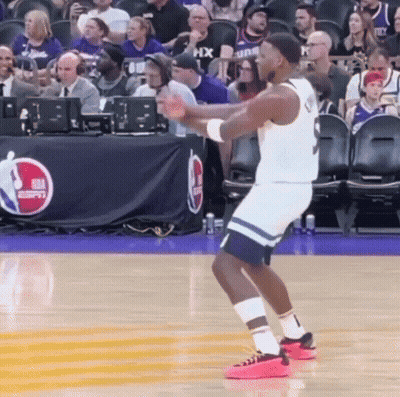 Basketball Player Dancing In Front Of ESPN Logo GIF