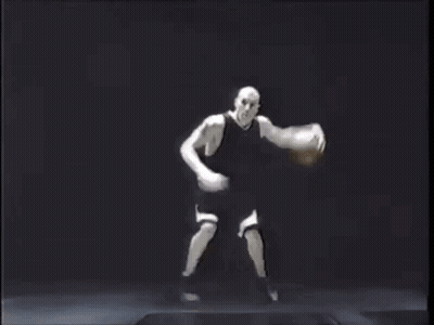 Basketball Player Dribbling Basketball GIF