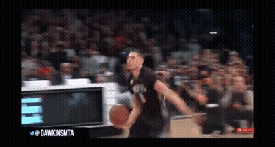 Basketball Player Dribbling In Crowd GIF