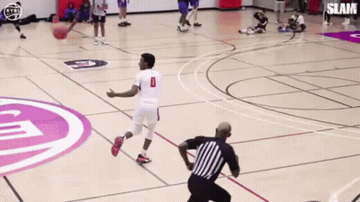 Basketball Player Dribbling Number 0 GIF