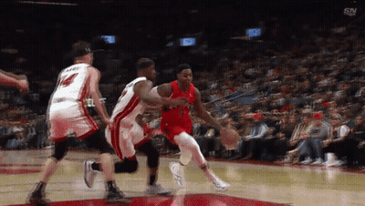 Basketball Player Dribbling Number 14 GIF