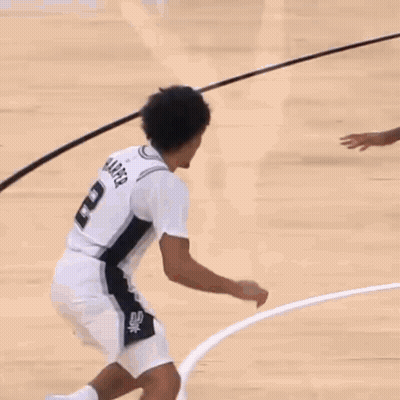 Basketball Player Dribbling Number 2 GIF