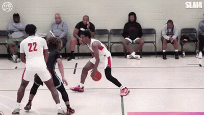 Basketball Player Dribbling Number 22 GIF