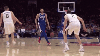 Basketball Player Dribbling Number 25 GIF