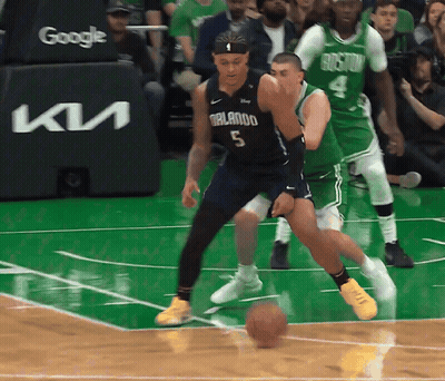 Basketball Player Dribbling Orlando Jersey GIF