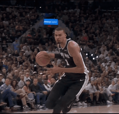 Basketball Player Dribbling Spurs GIF