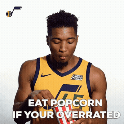 Basketball Player Eating Popcorn GIF