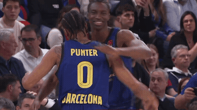 Basketball Player Hugging Another Player GIF