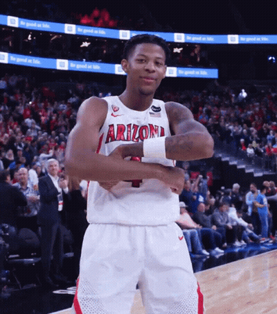 Basketball Player In Arizona Jersey Arms Crossed GIF