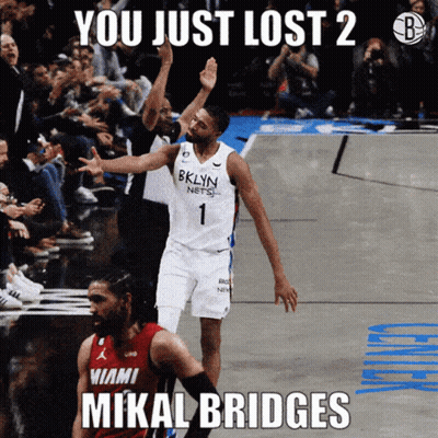 Basketball Player In Bklyn Nets Jersey GIF