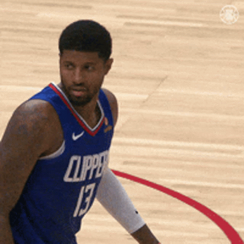 Basketball Player In Blue Clipper Jersey GIF
