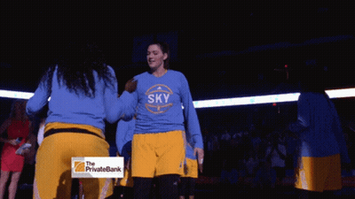 Basketball Player In Blue Sky Shirt GIF