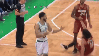Basketball Player In Celtics Jersey On Court GIF