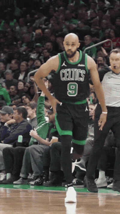 Basketball Player In Celtics Jersey On Court GIF
