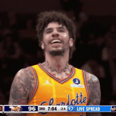 Basketball Player In Charlotte Jersey GIF