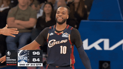 Basketball Player In Cleveland Jersey GIF