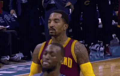 Basketball Player In Cleveland Jersey GIF