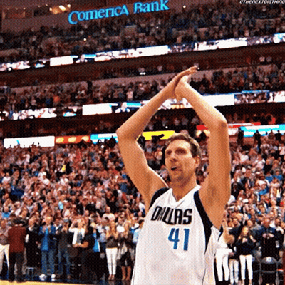 Basketball Player In Dallas 41 Jersey GIF