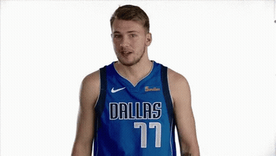 Basketball Player In Dallas Jersey Making Funny Face GIF