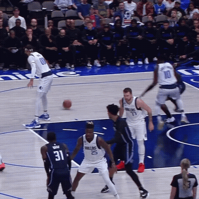 Basketball Player In Dallas Shirt GIF
