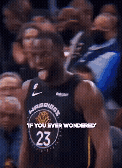 Basketball Player In Golden State Jersey GIF