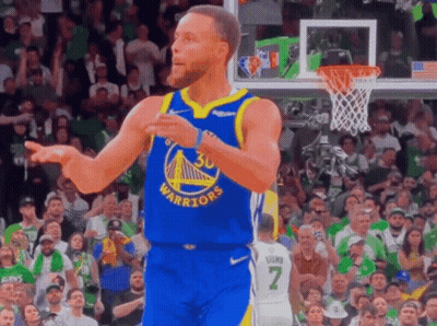 Basketball Player In Golden State Warriors Uniform GIF