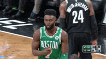 Basketball Player In Green Boston Jersey GIF