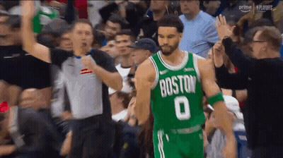 Basketball Player In Green Boston Jersey GIF