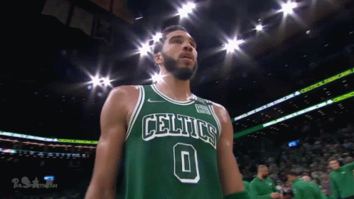 Basketball Player in Green Celtics Jersey