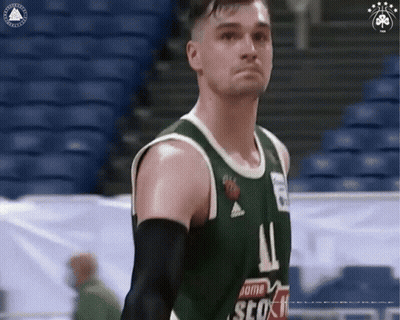 Basketball Player In Green Jersey Number 11 GIF