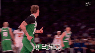 Basketball Player In Green Jersey Number 55 GIF