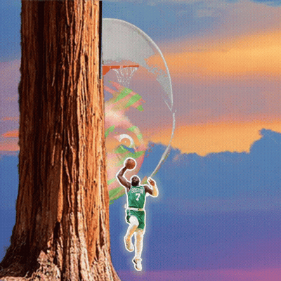 Basketball Player In Green Jersey Number 7 GIF