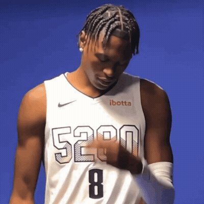 Basketball Player In Jersey Number 8 GIF