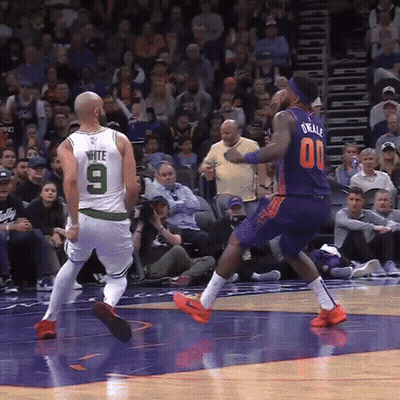 Basketball Player In Jersey Number 9 GIF