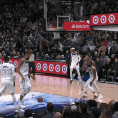Basketball Player In K Jersey Celebrates With Teammate GIF