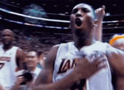 Basketball Player In Lakers Jersey GIF