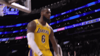 Basketball Player In Lakers Jersey GIF